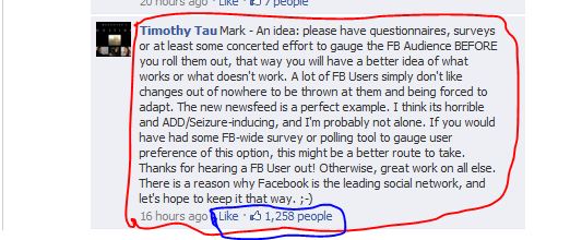 mark comment
